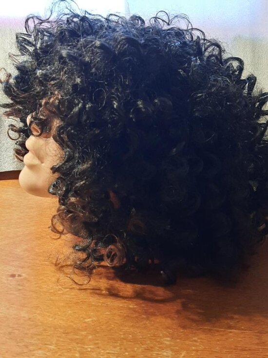NEW TAG ! Queen\'s Choice 15 Inch Short Hair Spiral Curly Wig Dark Brown main image 5